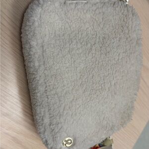 Lululemon Athletica Cream Shearling Crossbody Bag